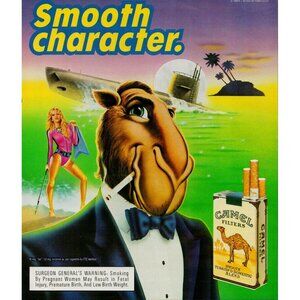 1989 Camel Filters Cigarettes " Smooth Character" Vintage Print Ad (L9)